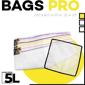 Kit c/ 5 Bags PRO (5L) + Tela de Secagem