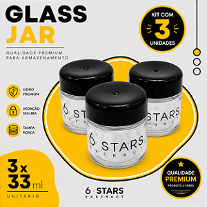 3x Glass Jar (33ml)
