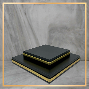 Kit Bases Quadradas Pretas