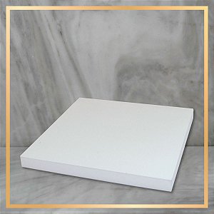 Expositor Base Quadrada Branca - 10 cm