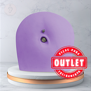 Umbigo De Silicone Roxo - OUTLET