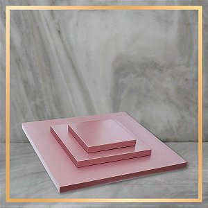 Kit  Base Quadrada ROSE GOLD - 10 15  e 25 cm