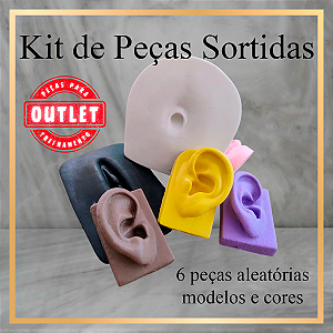 Kit Expositores de Silicone Sortido - 7 Peças