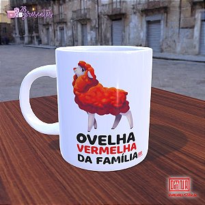 Caneca Ovelha Vermelha da Família