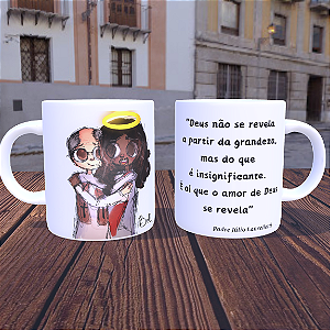 Caneca Padre Júlio Lancellotti e Jesus Cristo