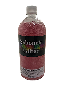 Sabonete Liquido com Glitter Rosa