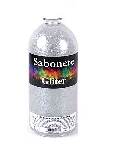 Sabonete Glitter Prata 1 Litro