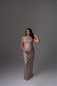 VESTIDO DIAMANTE LUXO