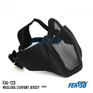 MÁSCARA PROTEÇÃO AIRSOFT MEIA FACE JERSEY CONFORT  JFA-123 - FEASSO