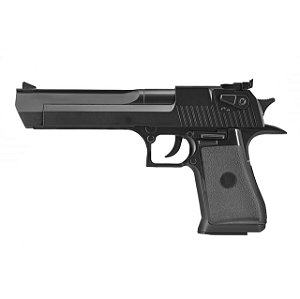 PISTOLA AIRSFOT QGK DESERT EAGLE SPRING 6MM PRETA