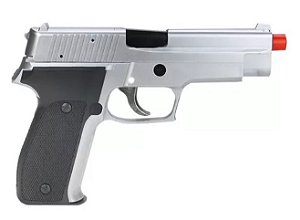 PISTOLA AIRSOFT P226 QGK HS - 226S SPRING 6MM CROMADA