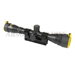 LUNETA 4 X 32 GOLD CROWN COM MOUNT ALTO P/ 11MM [ROSSI]