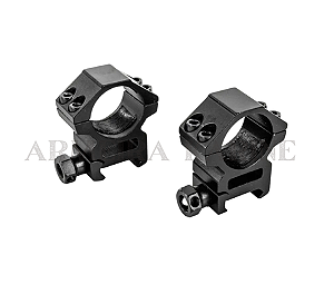 CONJUNTO DE MOUNTS ALTOS P/ LUNETA DIÂMETRO 25MM P/ TRILHO DE 22MM - 4 PARAFUSOS [ROSSI]
