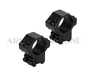 CONJUNTO DE MOUNTS ALTOS P/ LUNETA DIÂMETRO 25MM P/ TRILHO DE 11MM - 4 PARAFUSOS [ROSSI]