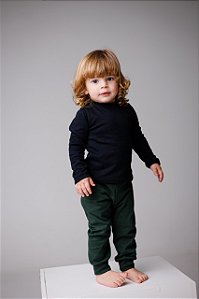 CALÇA INFANTIL UNISSEX EM RIBANA 1 AO 12 ANOS - VERDE