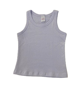 BLUSA REGATA DE RIBANA INFANTIL - BRANCA