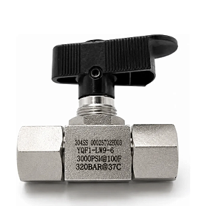 Válvula Esfera Fêmea 3/8 Npt 3000-4500 Psi Inox 304