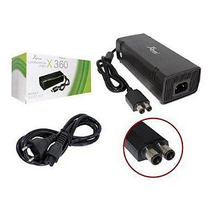 Fonte De Xbox 360 Slim Bivolt 2 Pinos Com Garantia - x-box