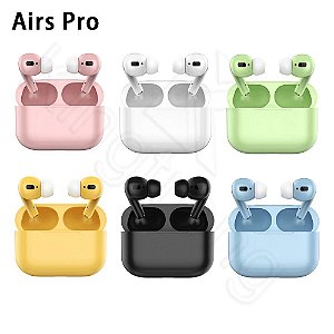 Airs Pro Macaron Fone de ouvido Bluetooth Headpods sem fio -  i13
