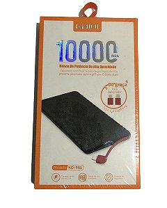 Bateria Externa Power Bank Led 10000mah Original Kaidi 951