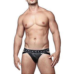 CUECA JOCK STRAP KAMA SUTRA FAIXA DUPLA PRETA