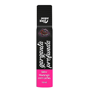 GEL ORAL FACILITADOR DE GARGANTA PROFUNDA NEON MORANGO COM LICHIA