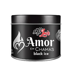 VELA TÉRMICA BEIJÁVEL PARA MASSAGEM AMOR EM CHAMAS BLACK ICE