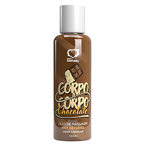 ÓLEO DE MASSAGEM BEIJÁVEL HOT CORPO A CORPO CHOCOLATE