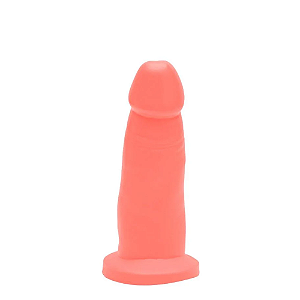 PRÓTESE REALÍSTICA EM SILICONE 11 X 3,1CM BEGE PRAZER E CIA