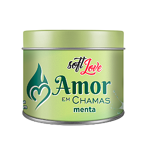 VELA TÉRMICA BEIJÁVEL PARA MASSAGEM AMOR EM CHAMAS MENTA