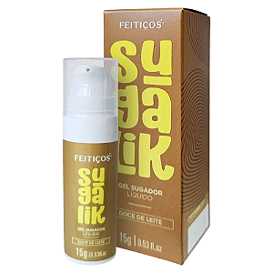 EXCITANTE SUGADOR E PULSADOR LÍQUIDO BEIJÁVEL SUGALIK DOCE DE LEITE