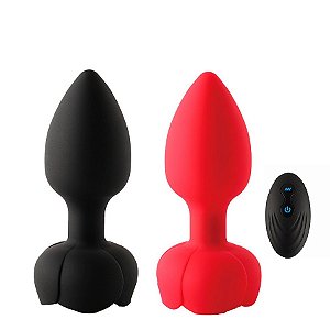 VIBRADOR PLUG ANAL 10 MODOS DE VIBRAÇÃO COM CONTROLE REMOTO RECARREGÁVEL NELLIE CORES