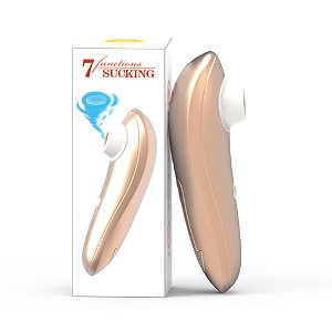 VIBRADOR ESTIMULADOR CLITORIANO COM 7 MODOS DE PULSAÇÃO SUCKING