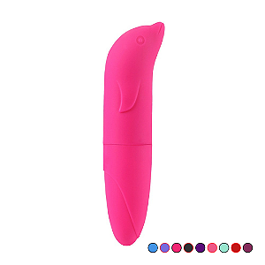 VIBRADOR GOLFINHO PONTO G AVELUDADO CORES