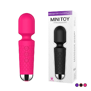 VIBRADOR VARINHA MÁGICA 20 MODOS DE VIBRAÇÃO E 8 NÍVEIS DE VELOCIDADE RECARREGÁVEL STACY MINI CORES