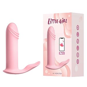 VIBRADOR DUPLO COM 10 MODOS DE VIBRAÇÕES RECARREGÁVEL CONTROLADO POR APLICATIVO LITTLE GIRL CORES