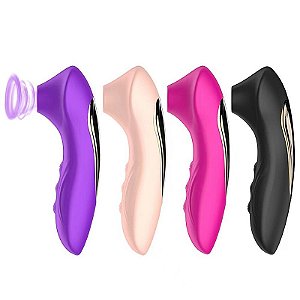 VIBRADOR CLITORIANO COM 10 NÍVEIS DE SUCÇÃO E PULSAÇÃO RECARREGÁVEL 3SI CORES