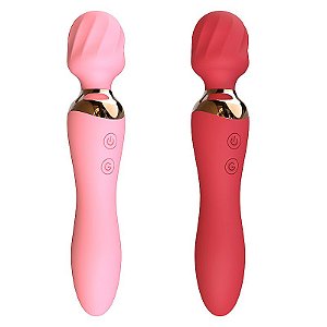 VIBRADOR VARINHA MÁGICA 12 MODOS DE VIBRAÇÕES EM AMBOS OS LADOS E FUNÇÃO DE AQUECIMENTO RECARREGÁVEL SAGAN CORES