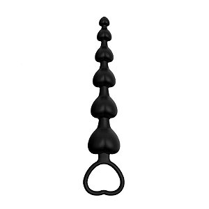 PLUG ANAL DILATADOR ESCALONADO COM ESFERAS AVELUDADAS GREEN BABY