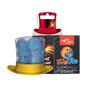 BOLINHA EXCITANTE ESQUENTA E GELA FIRE ICE SIX BALL 6 UNIDADES