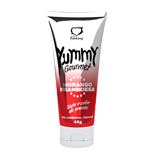 GEL DE MASSAGEM TÉRMICO YUMMY GOURMET MORANGO FRAMBOESA