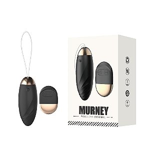 VIBRADOR RECARREGÁVEL COM 10 MODOS DE VIBRAÇÕES E CONTROLE REMOTO MURNEY PRETO