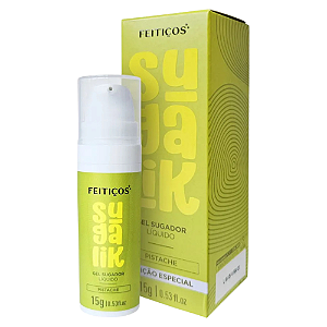 EXCITANTE SUGADOR E PULSADOR LÍQUIDO BEIJÁVEL SUGALIK PISTACHE