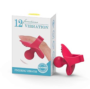 VIBRADOR RECARREGÁVEL DEDEIRA COM 12 MODOS DE VIBRAÇÕES FINGERING