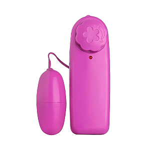 VIBRADOR CÁPSULA MULTIVELOCIDADES CONTROLE COM FIO BULLET ROXO