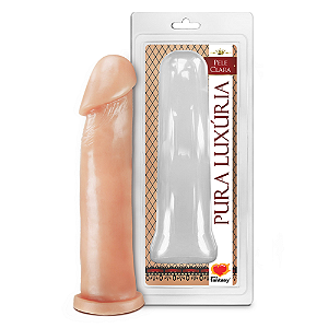 PRÓTESE REALÍSTICA EM SILICONE 21 X 5,8CM BEGE PURA LUXÚRIA