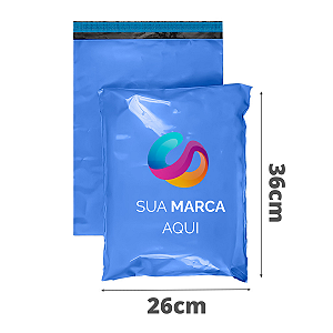 Envelope de Segurança Personalizado Azul 26X36