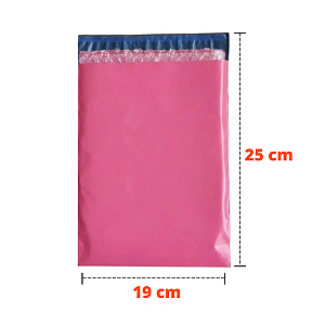 Envelope de Segurança Plástico Bolha Rosa 19x25