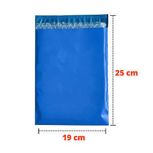 Envelope de Segurança Plástico Bolha Azul 19x25