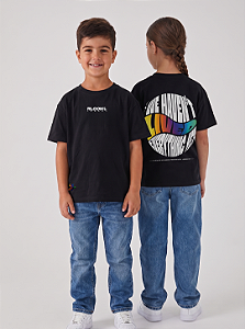 Camiseta Infantil RL CON LEGACY Preta
